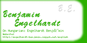 benjamin engelhardt business card